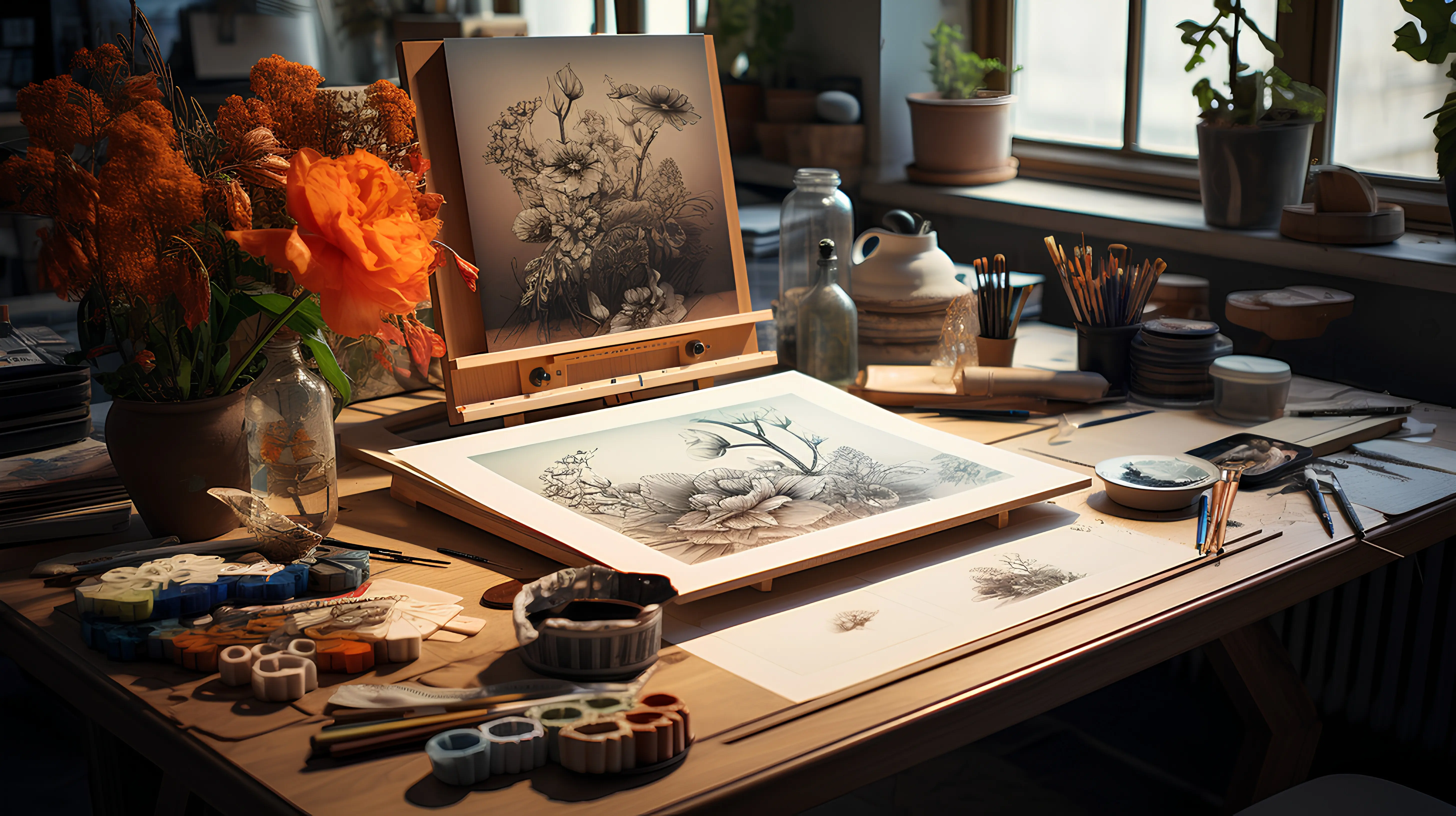 Ein Foto einer Prozessskizze eines Designers auf Transparentpapier.